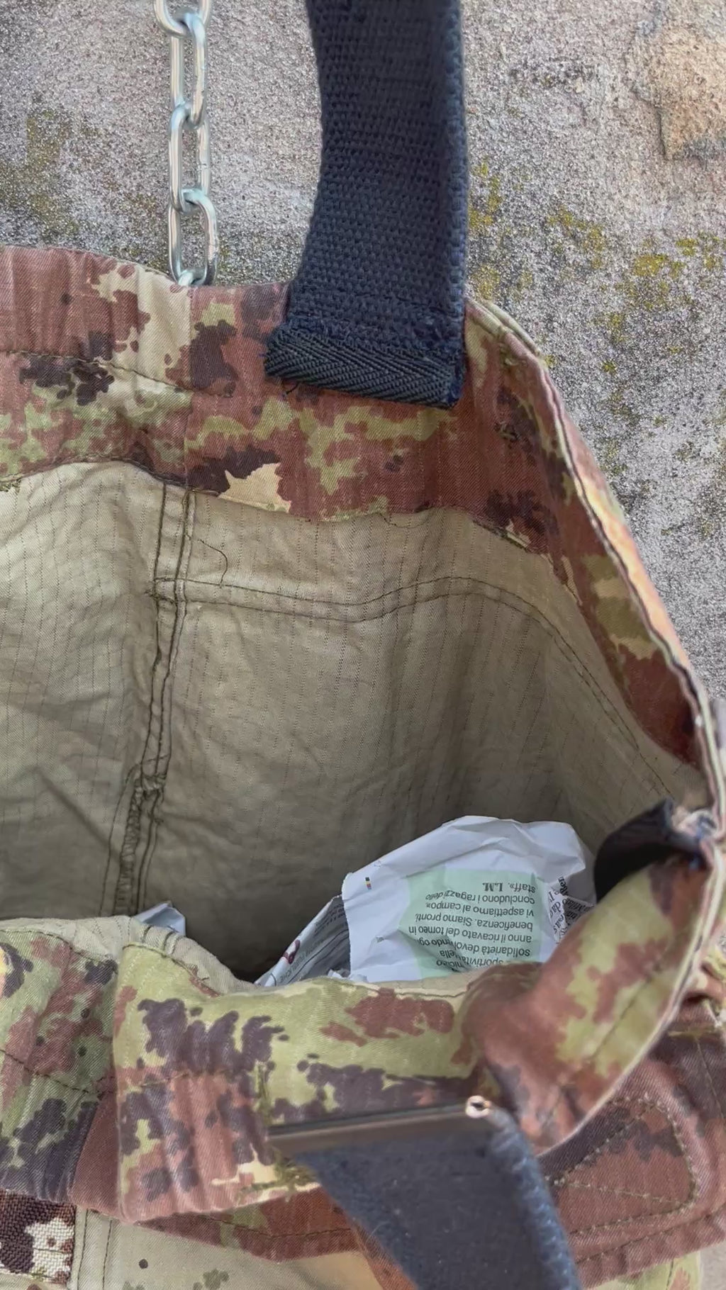 UPCYCLeD. Vertical Bag